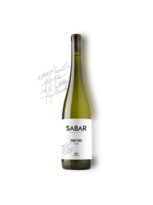 Sabar Szürkebarát (Pinot Gris) Száraz fehérbor 0,75l