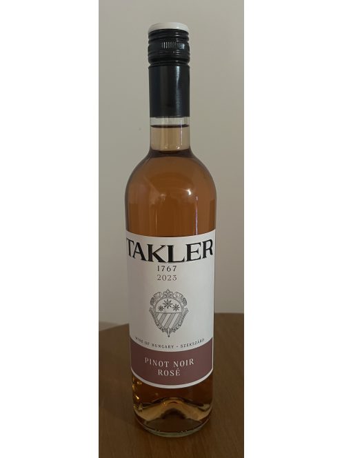 Takler Pinot Noir Rosé 2023 száraz rosé	0,75l DRS
